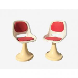 Friedrich Stuckenbroker - Pair Of Vintage Chairs Circa 1960-1970