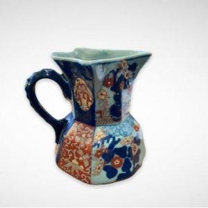 Ironstone- Porcelain Pitcher In The Style Of Imari Productions