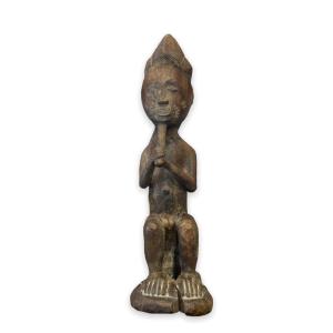 Statue Africaine Figure D’ancêtre En Bois Exotique