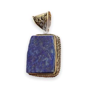 Lapis Lazuli And Silver Pendant