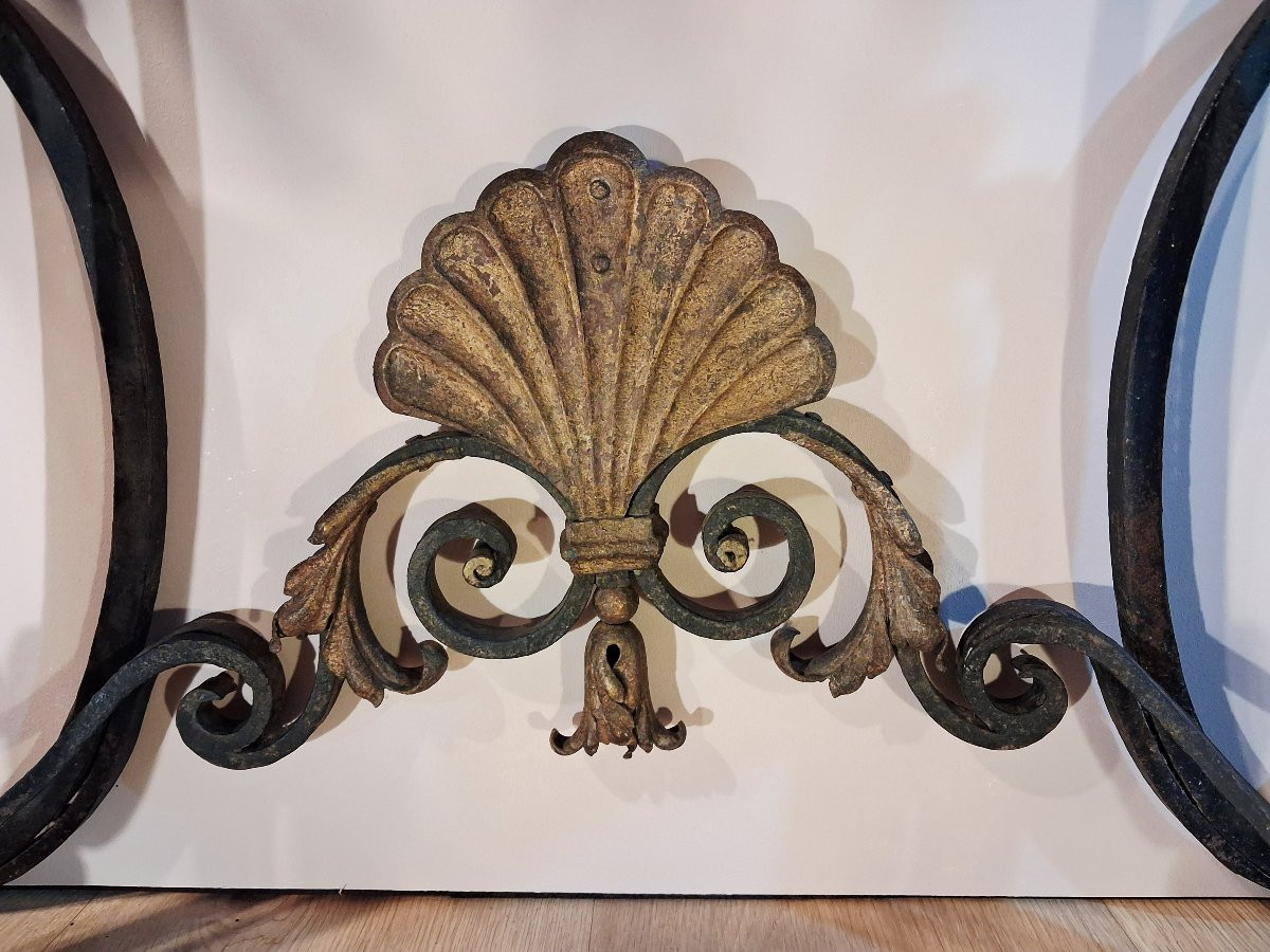 Console en fer forgé et ouvragé-photo-2