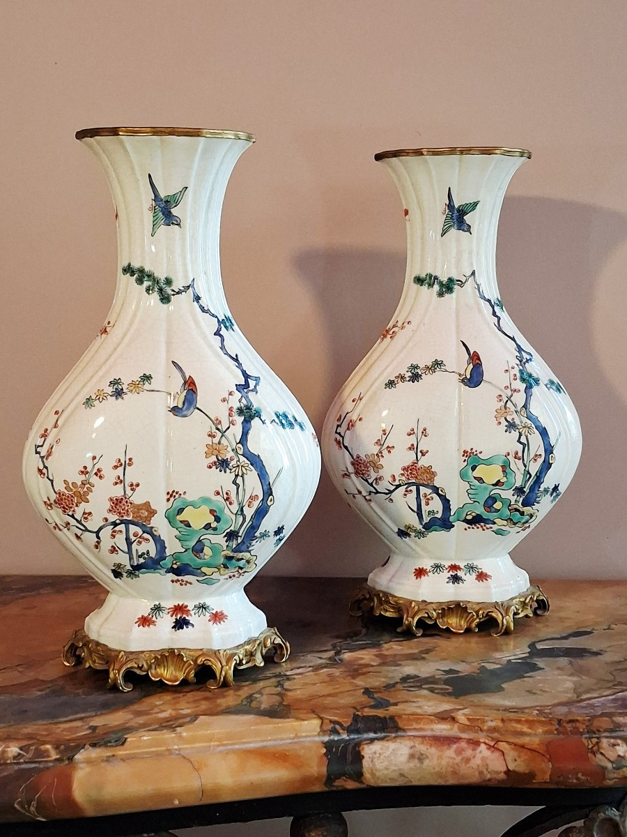 Pair Of Vases With Kakiémon Decoration-photo-2