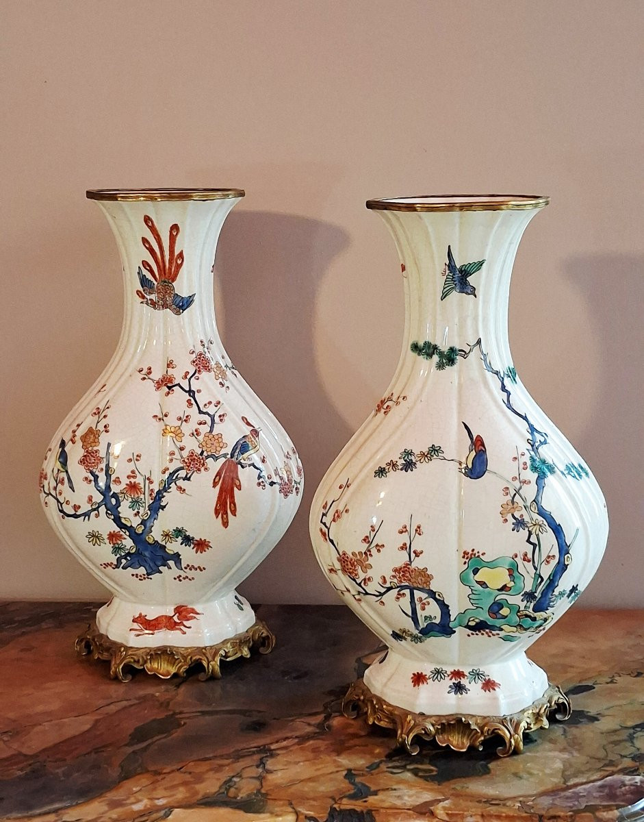 Pair Of Vases With Kakiémon Decoration-photo-6