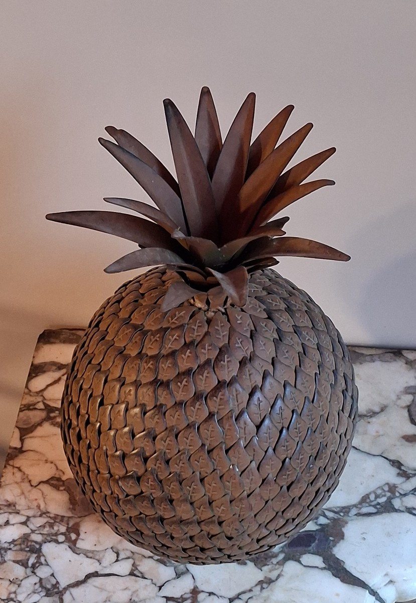 Pair Of Decorative Pineapples-photo-2