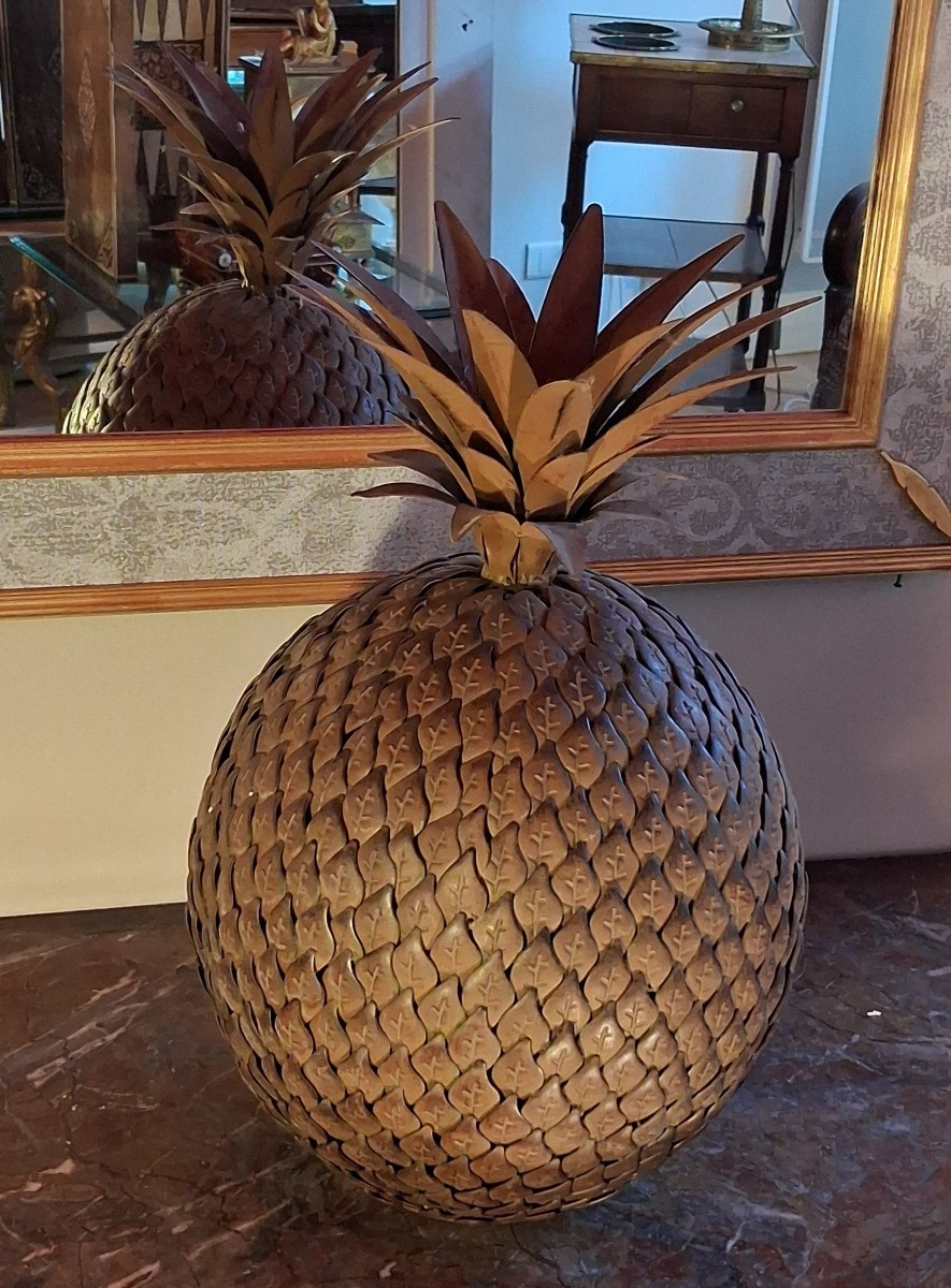 Pair Of Decorative Pineapples-photo-3