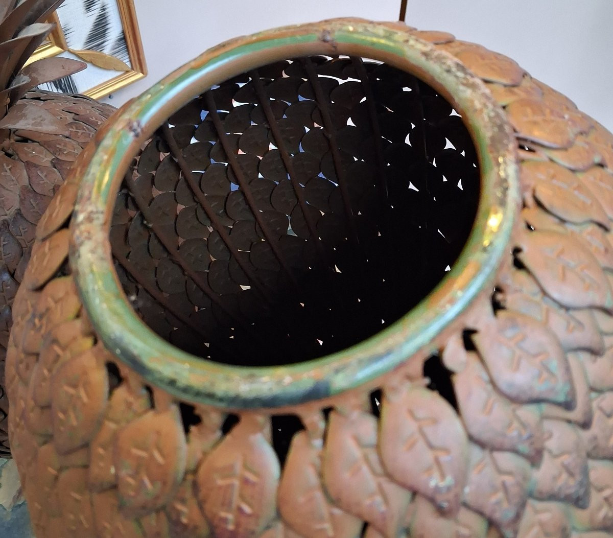 Pair Of Decorative Pineapples-photo-4