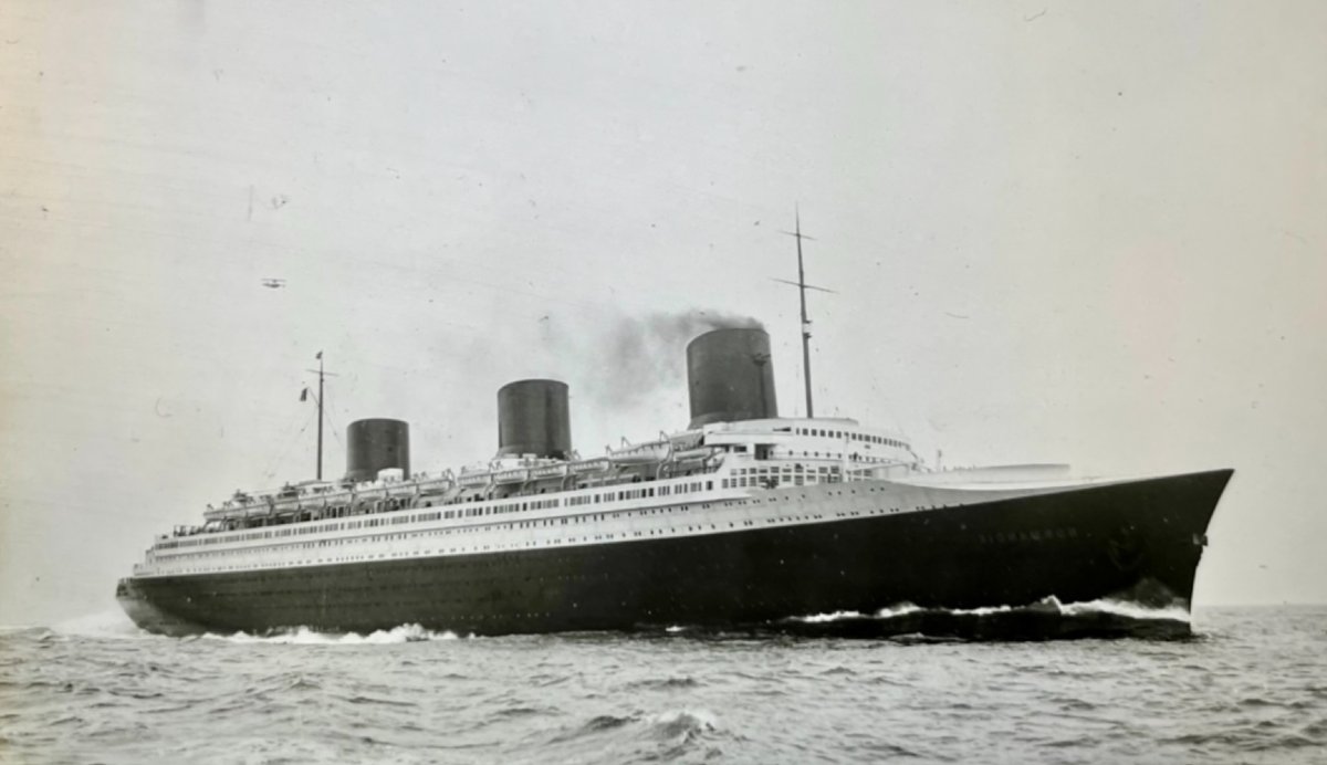 R. Quibel 1938, "Deux caravelles par vent portant" (187,5 x 129 cm), -photo-2