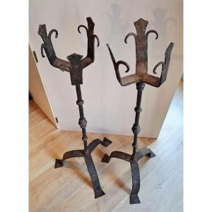 Paire de Porte-cierges