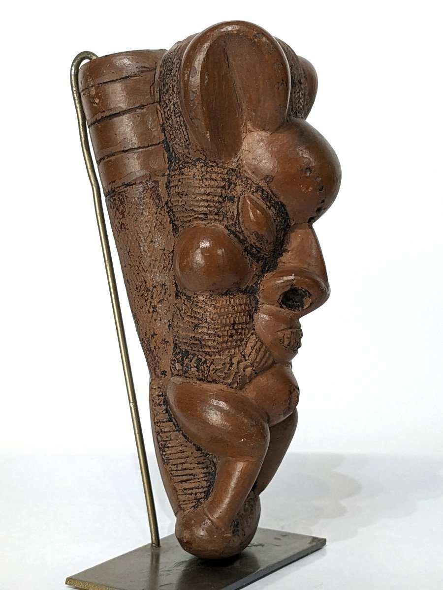 Bamoun Cameroon Pipe Bowl - Collected Between 1925-27 - Truitard Collection-photo-4