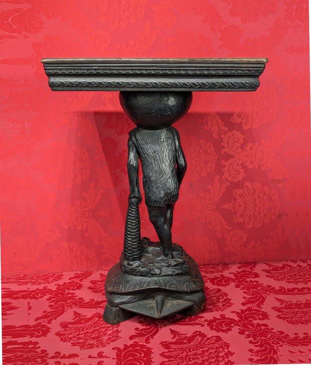 Console Hercules On A Turtle - Italy 18th Century-photo-6