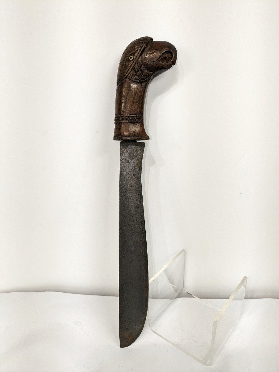 Machete Indonesia Or Bali - Parrot Head Dated 1931-photo-2