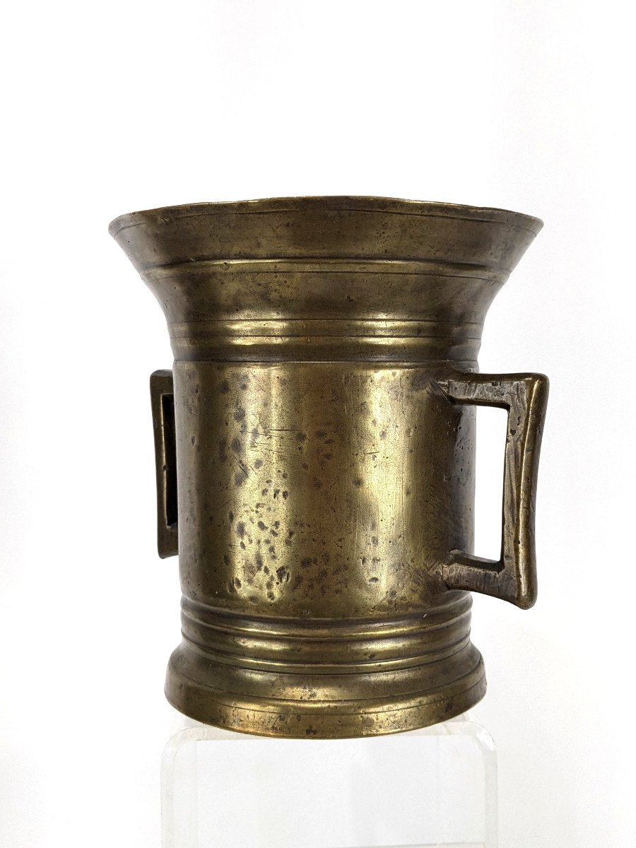 Apothecary Mortar - Bronze - Holland Or Germany 17th Century-photo-1