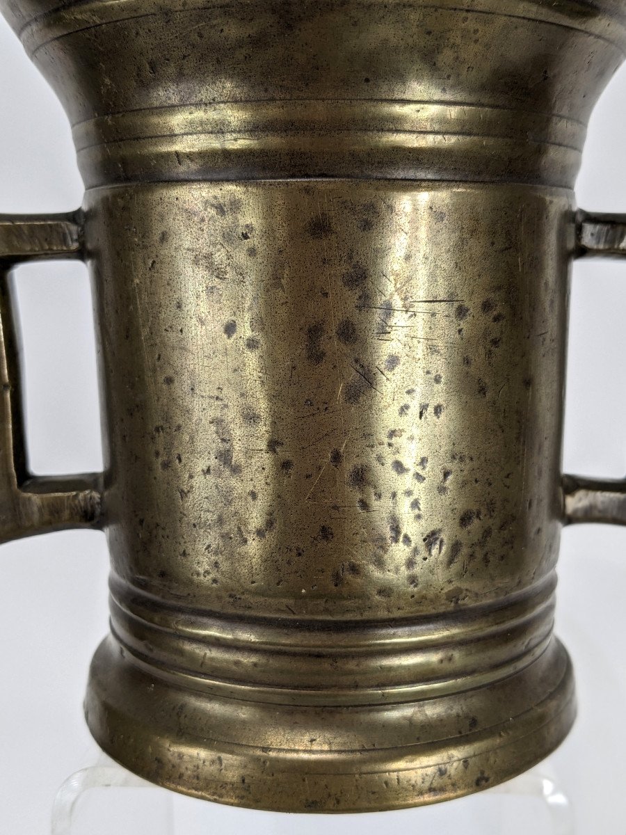 Apothecary Mortar - Bronze - Holland Or Germany 17th Century-photo-3