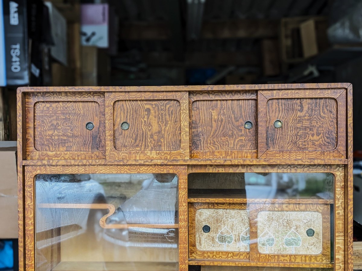 Chadansu - vitrine japonaise - meuble à thé 1950-photo-4