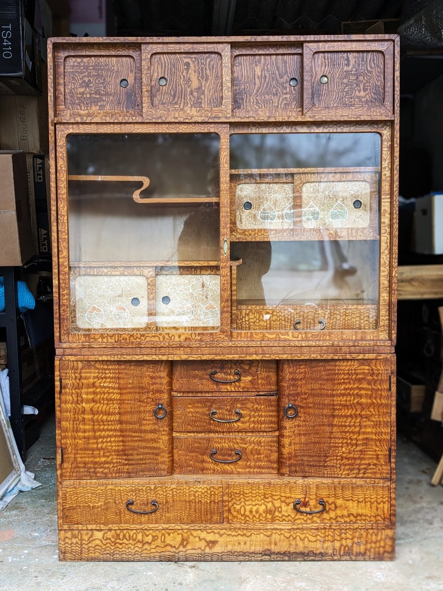 Chadansu - vitrine japonaise - meuble à thé 1950