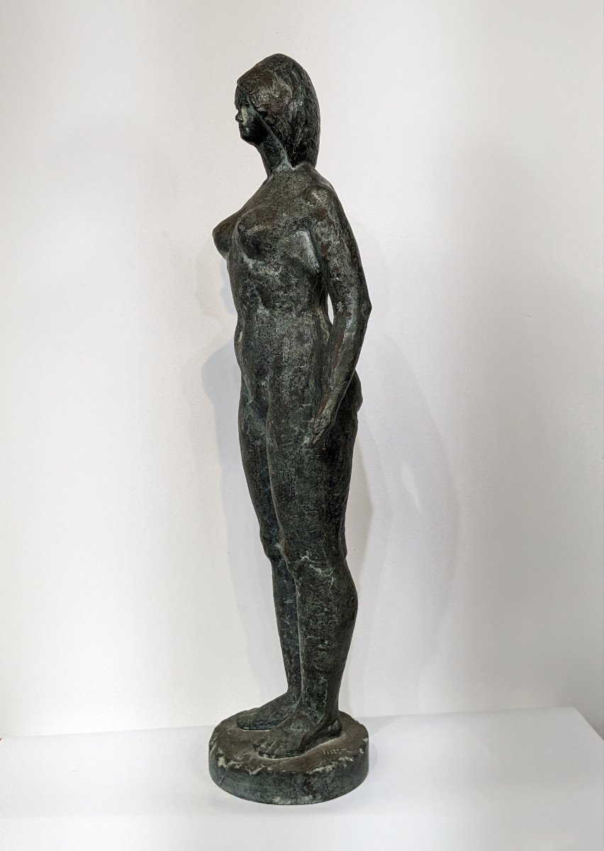 Grand nu en fonte - sculpteur Negitarō Saegusa - circa 1930-45-photo-1