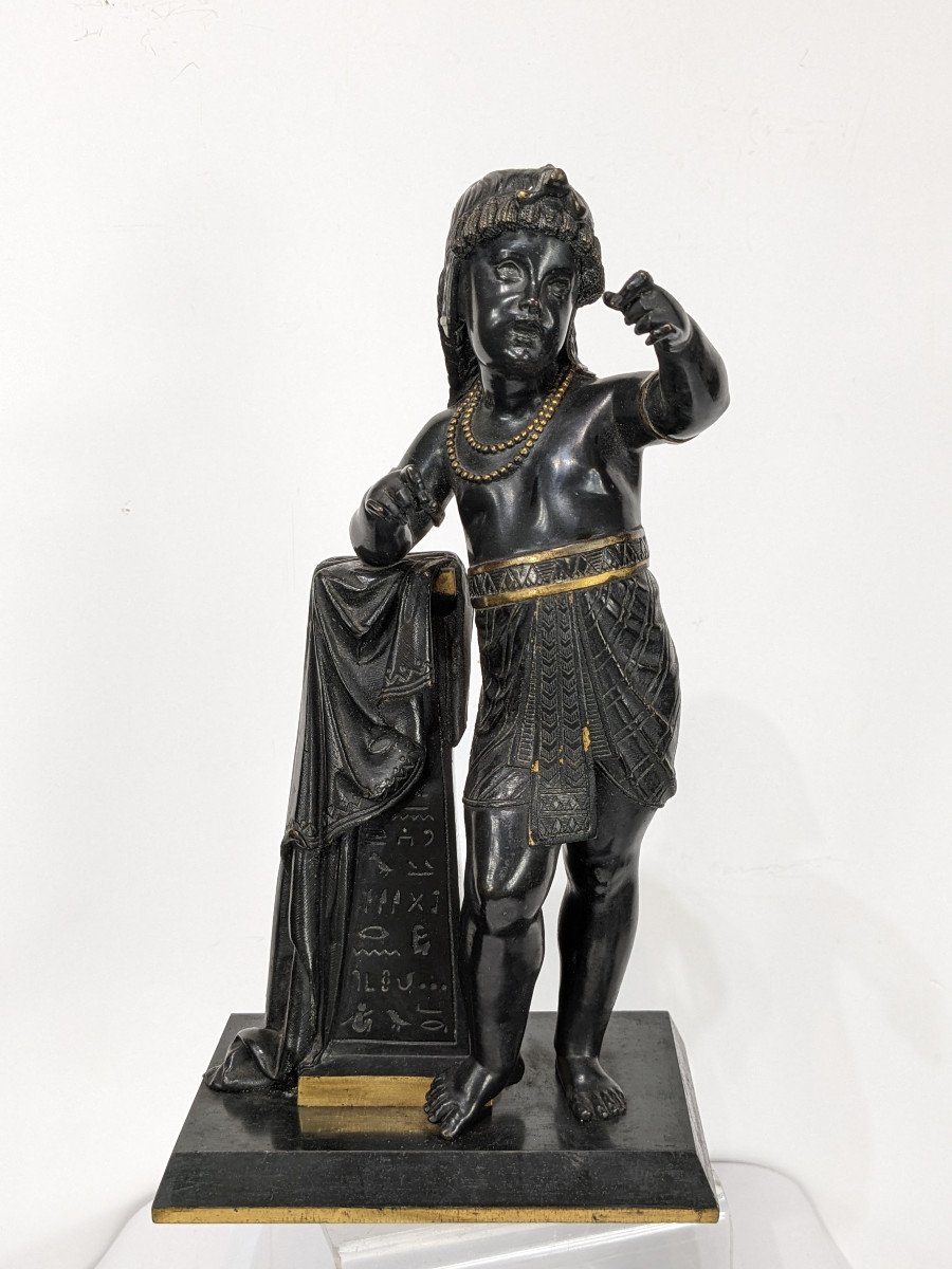 Le petit pharaon - bronze egyptomania circa 1860-80