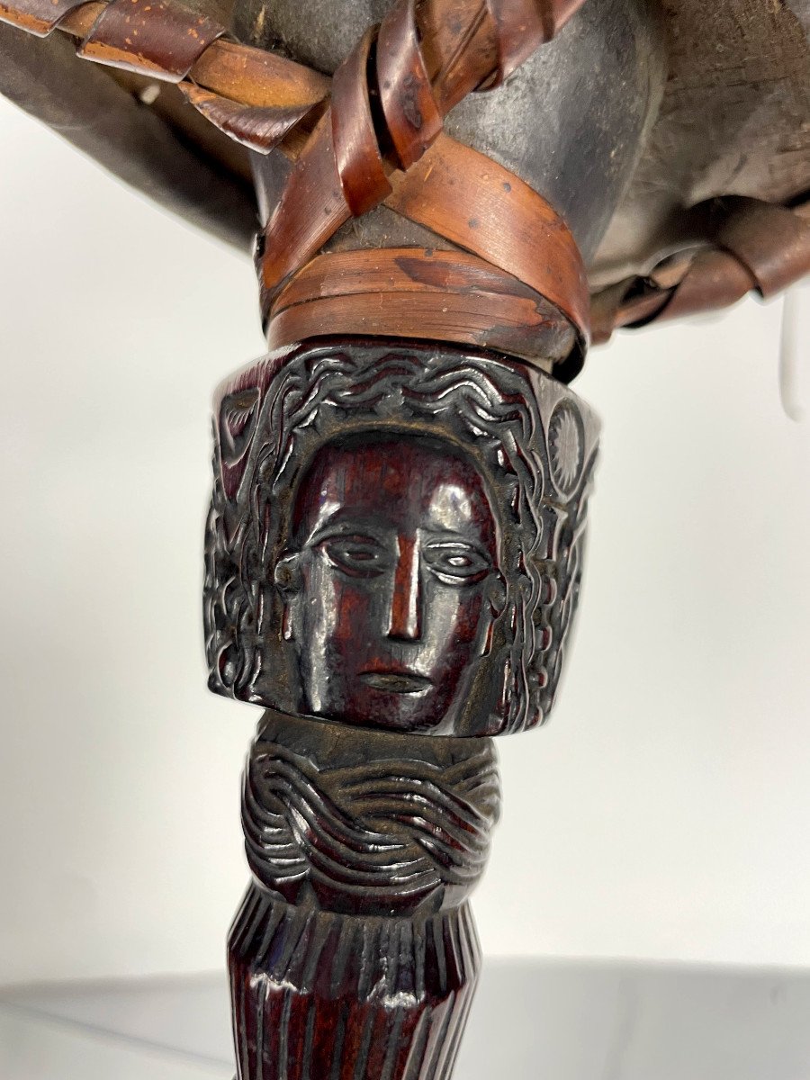 Shaman's Drum - Dhyāngro - Nepal Early 20th Century-photo-2