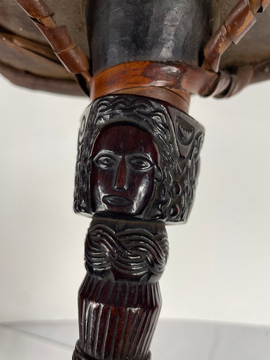 Shaman's Drum - Dhyāngro - Nepal Early 20th Century-photo-1