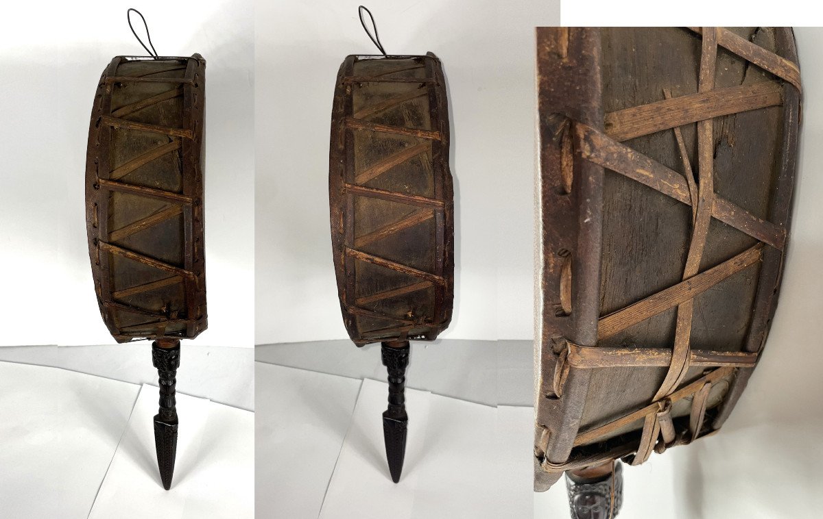 Shaman's Drum - Dhyāngro - Nepal Early 20th Century-photo-6