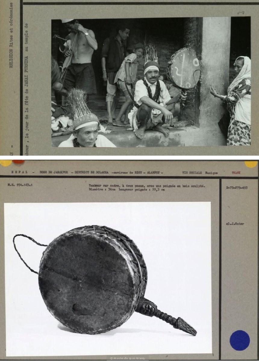Shaman's Drum - Dhyāngro - Nepal Early 20th Century-photo-7