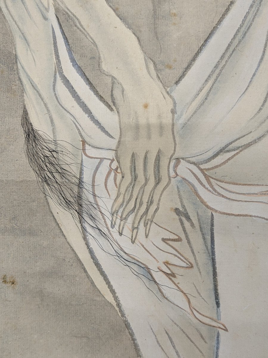 A Yūrei - Japanese Ghost - Gouache And Ink Meiji Period - Japan-photo-2