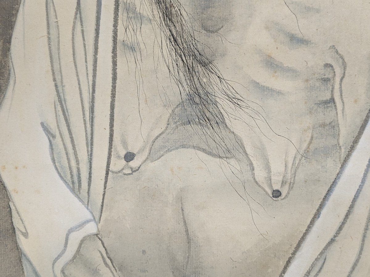 A Yūrei - Japanese Ghost - Gouache And Ink Meiji Period - Japan-photo-6