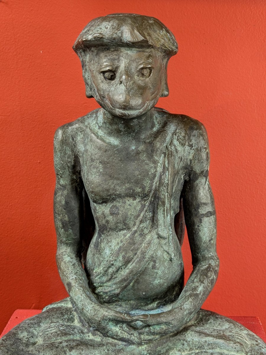 A Kappa - Bronze By Jiichi Kome (1899-1989) - Circa 1930-50-photo-2