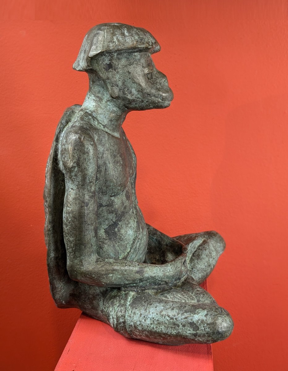 A Kappa - Bronze By Jiichi Kome (1899-1989) - Circa 1930-50-photo-4