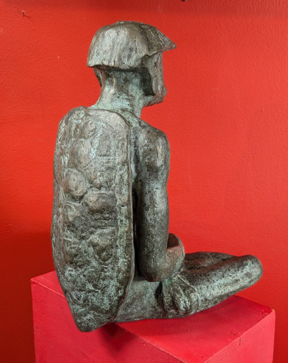 A Kappa - Bronze By Jiichi Kome (1899-1989) - Circa 1930-50-photo-6