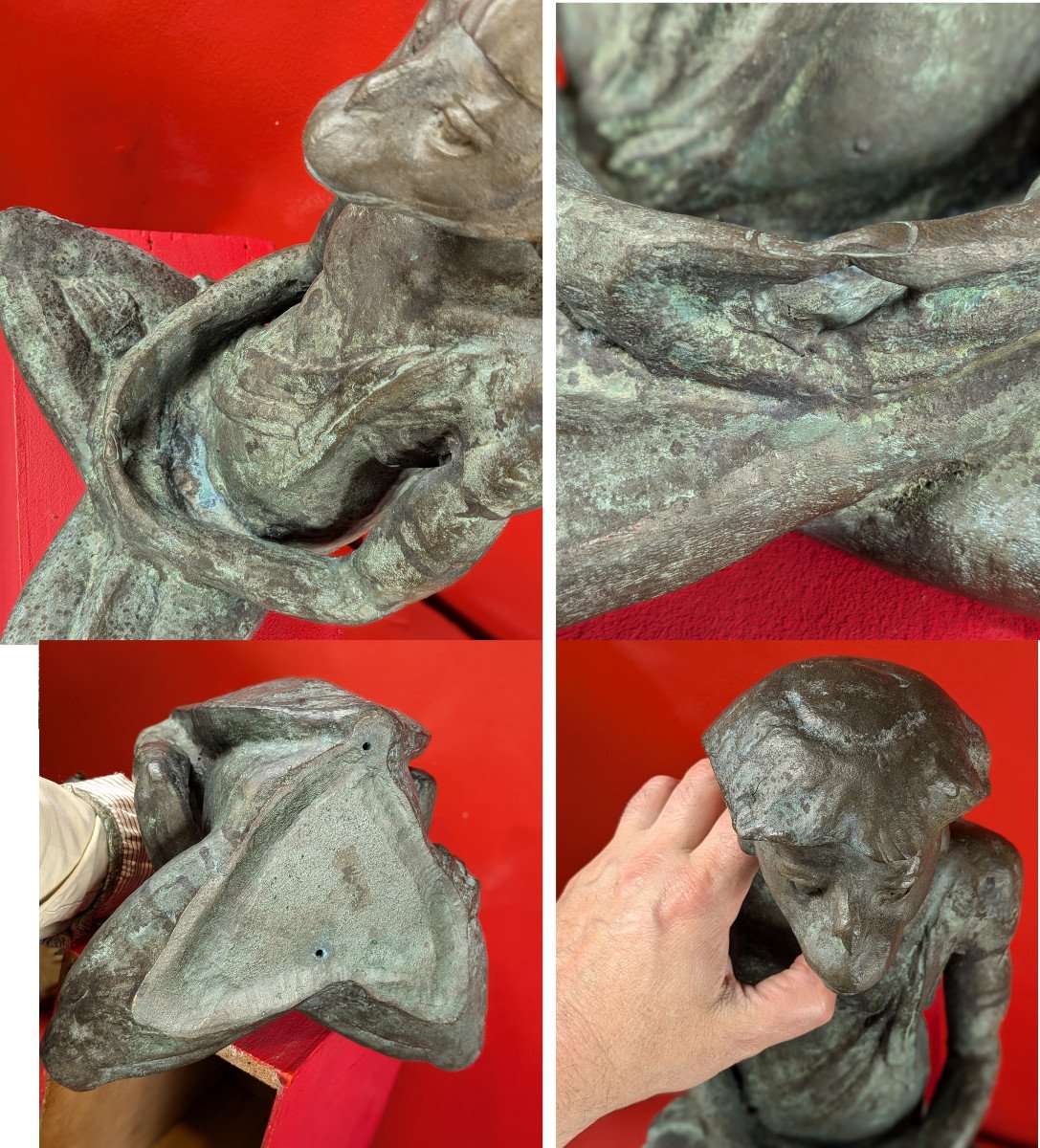 A Kappa - Bronze By Jiichi Kome (1899-1989) - Circa 1930-50-photo-7