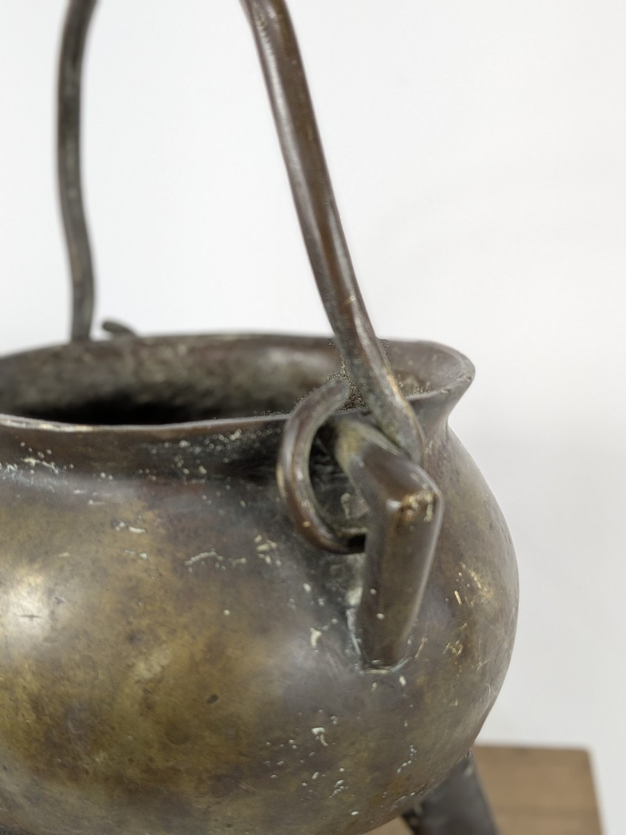 Apothecary's Pot, 17th Century Brass-photo-1