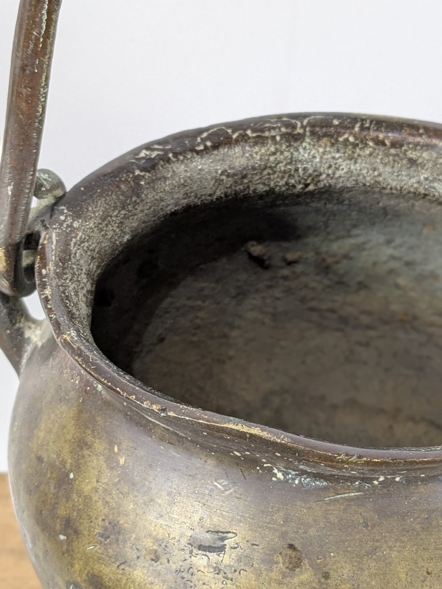 Apothecary's Pot, 17th Century Brass-photo-7