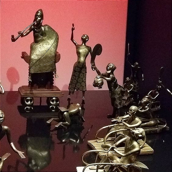 King Figurine - Dahomey (benin) Circa 1930. Brass.-photo-7