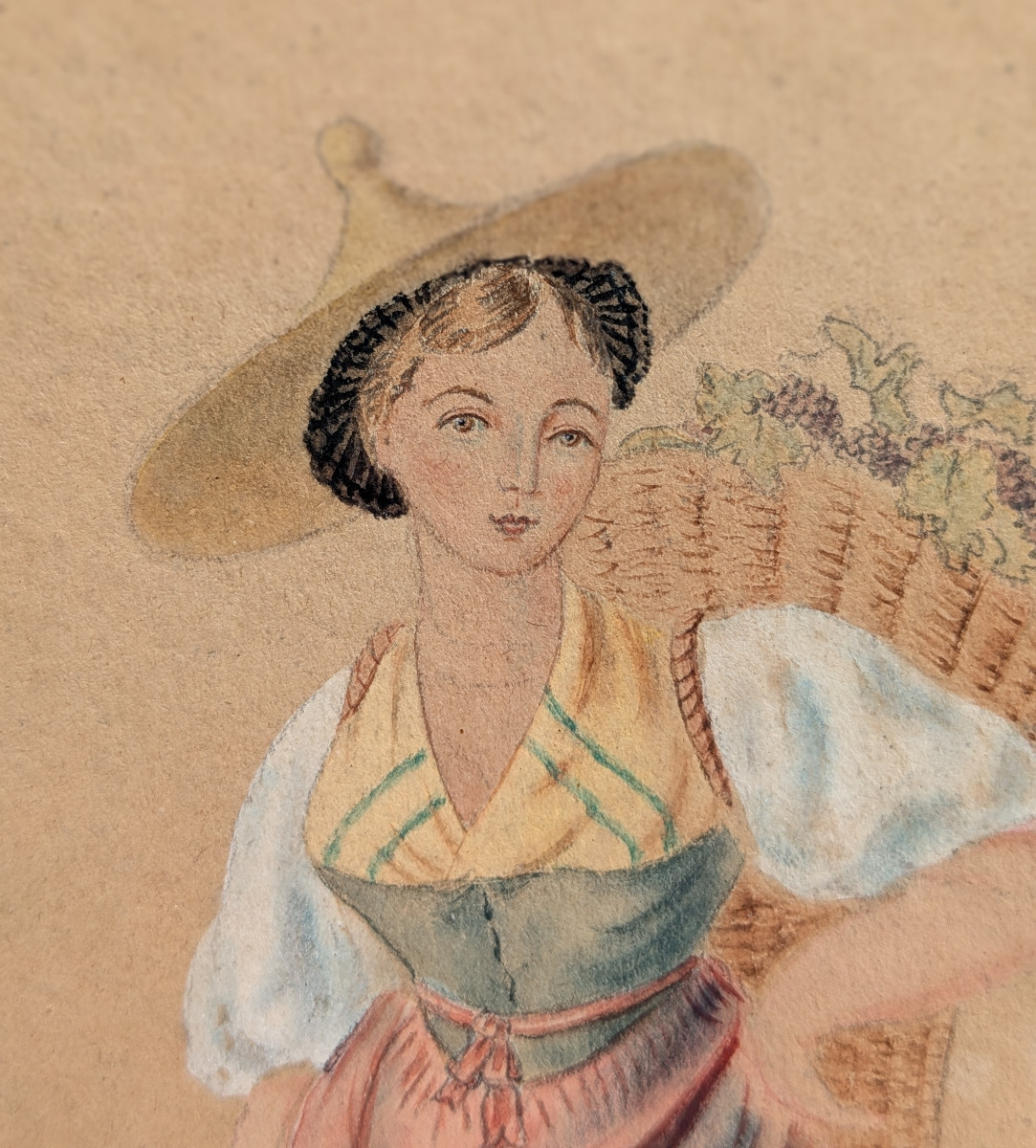 Canton Of Vaud - Costume - Watercolor Around 1830-50-photo-3