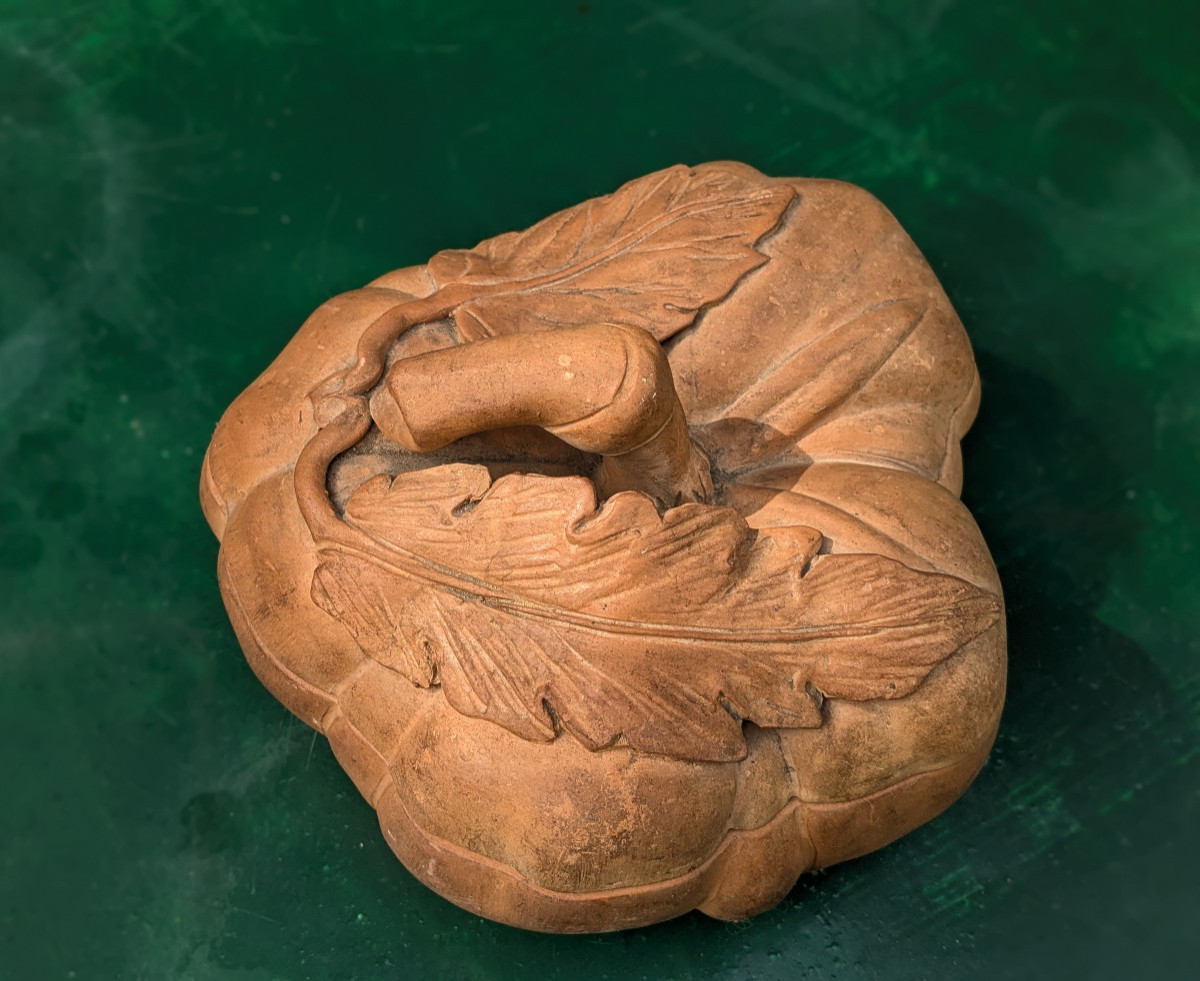 Clay Pumpkin - Folk Art 1950 No. 1-photo-4