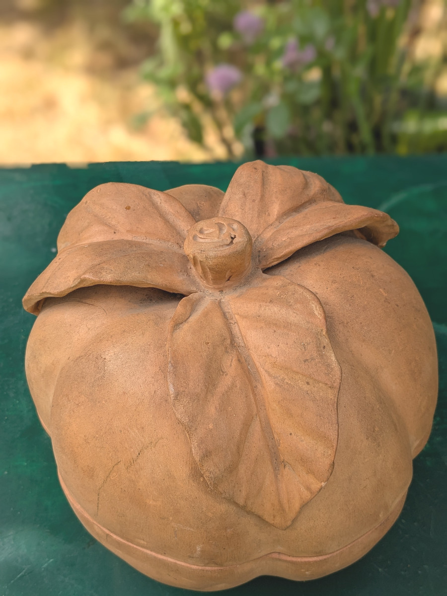 Clay Pumpkin - Folk Art 1950 No. 2-photo-2
