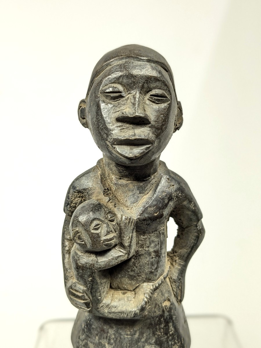 Bronze Maternity Ward - Benin Early 20th Century.-photo-3