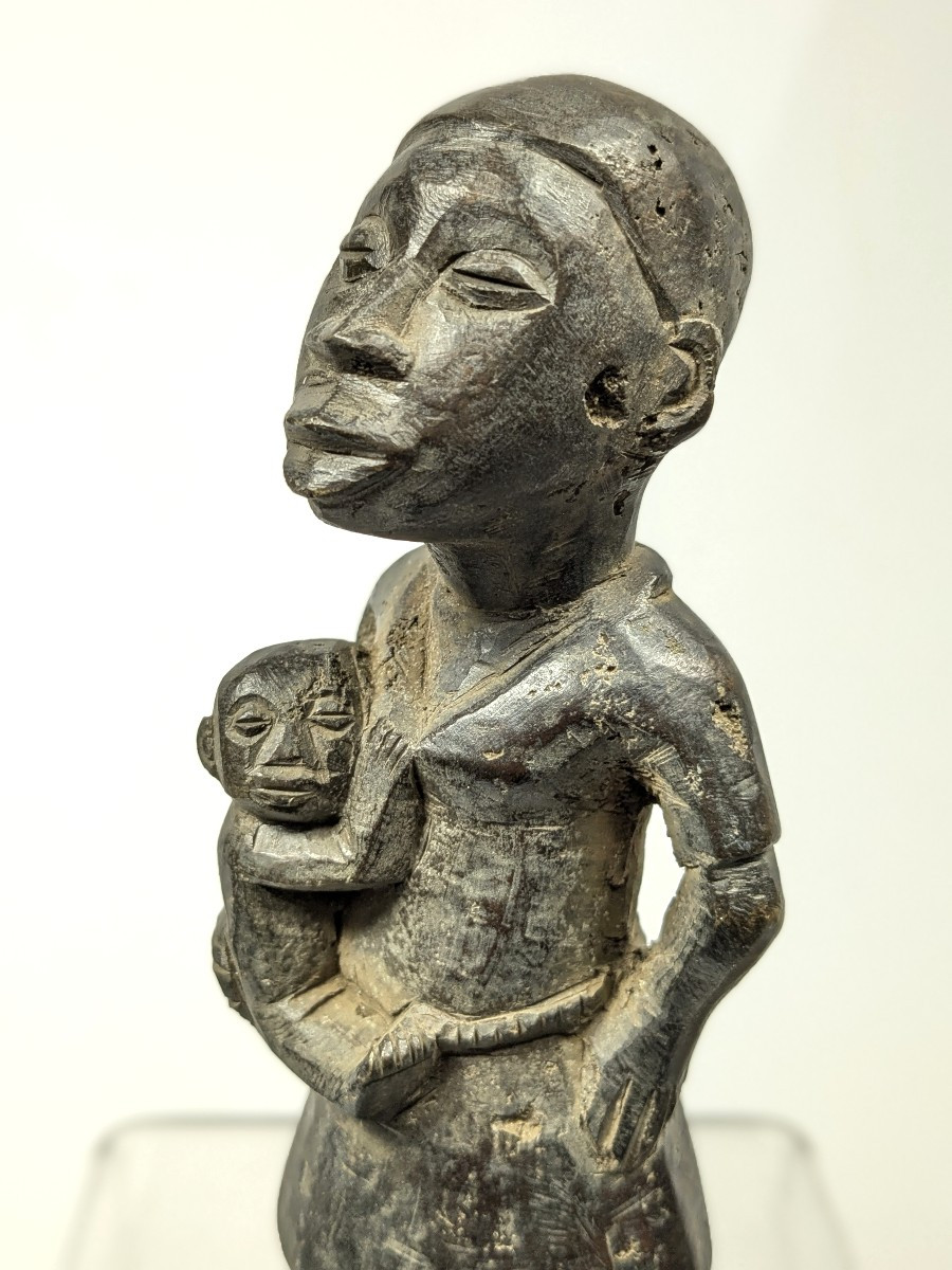 Bronze Maternity Ward - Benin Early 20th Century.-photo-5