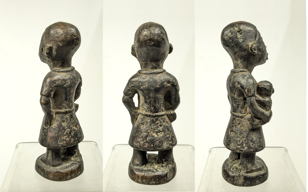Bronze Maternity Ward - Benin Early 20th Century.-photo-6