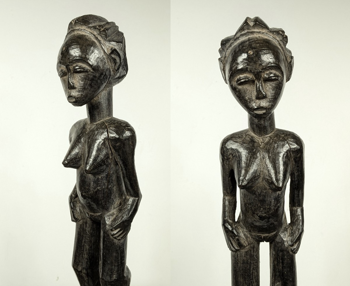 Statuette Baoulé  - Blo blo - Côte d'ivoire 1940-50-photo-7