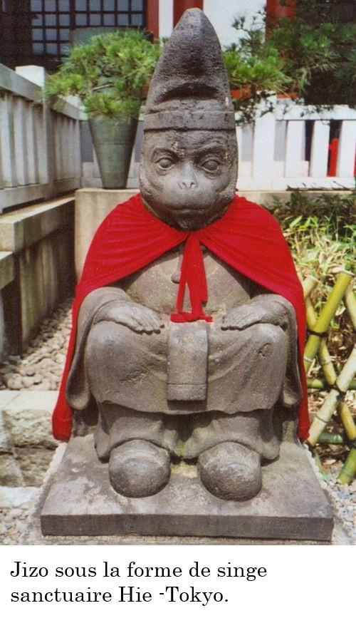 A Monkey Priest - Jizo Saru - Earthenware Circa 1950 - Japan-photo-6