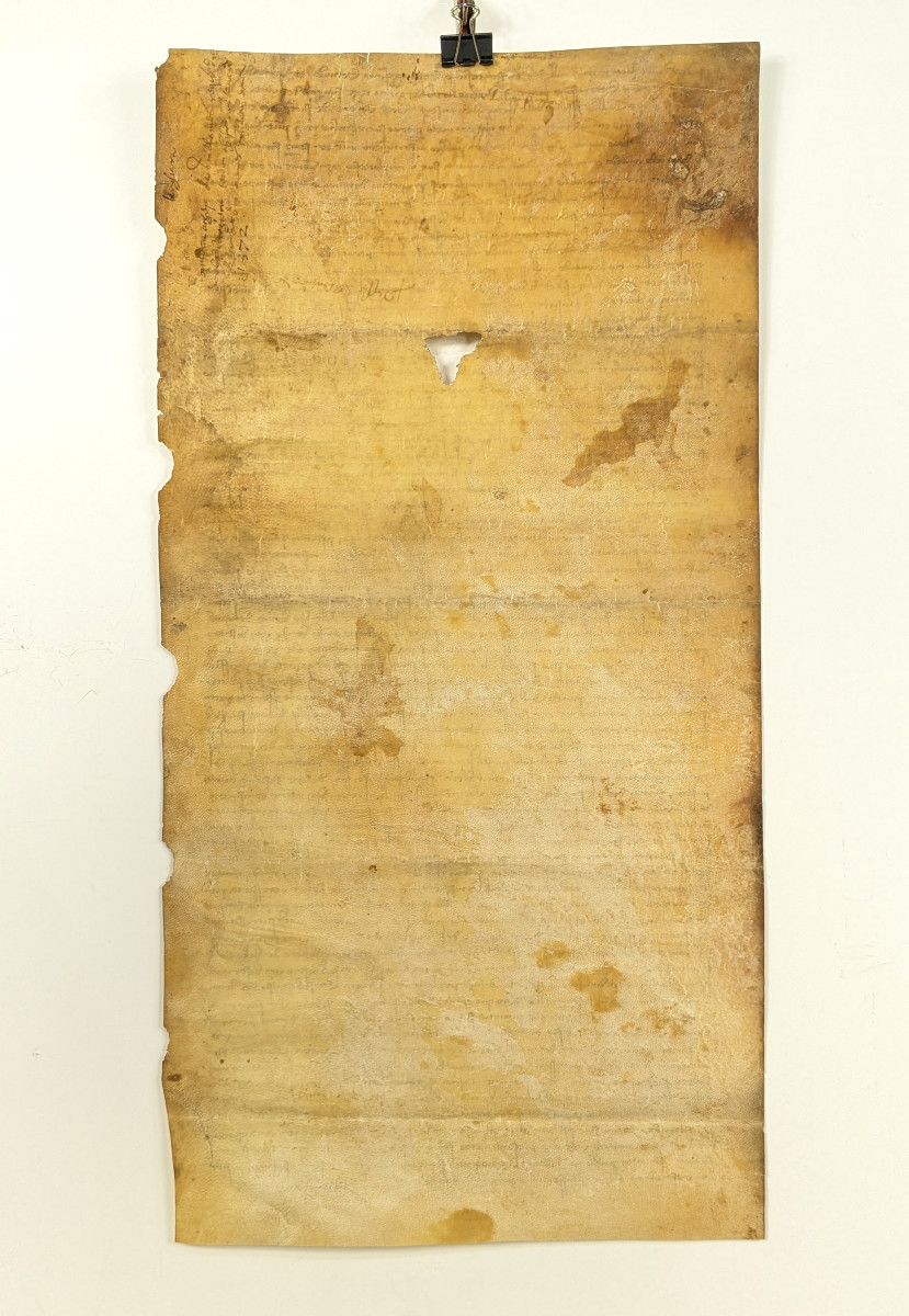 Charter On Parchment, 14th Century - Gothic, Year 1372 / No. 3-photo-7