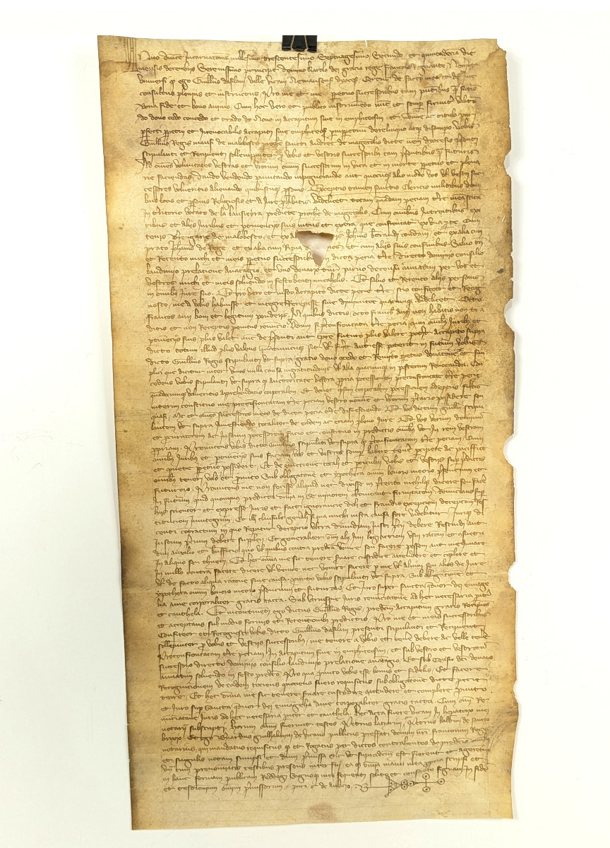 Charter On Parchment, 14th Century - Gothic, Year 1372 / No. 3