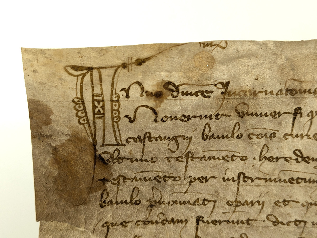 Parchemin XIVe siécle - testament Amédée de Saint-Jean, chevalier - Savoie 1367 /n°5-photo-3