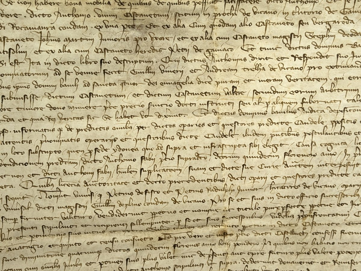 Parchemin XIVe siécle - testament Amédée de Saint-Jean, chevalier - Savoie 1367 /n°5-photo-7