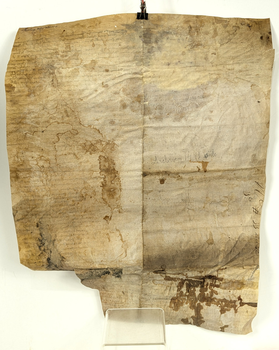 Parchemin XIVe siécle - testament Amédée de Saint-Jean, chevalier - Savoie 1367 /n°5-photo-8
