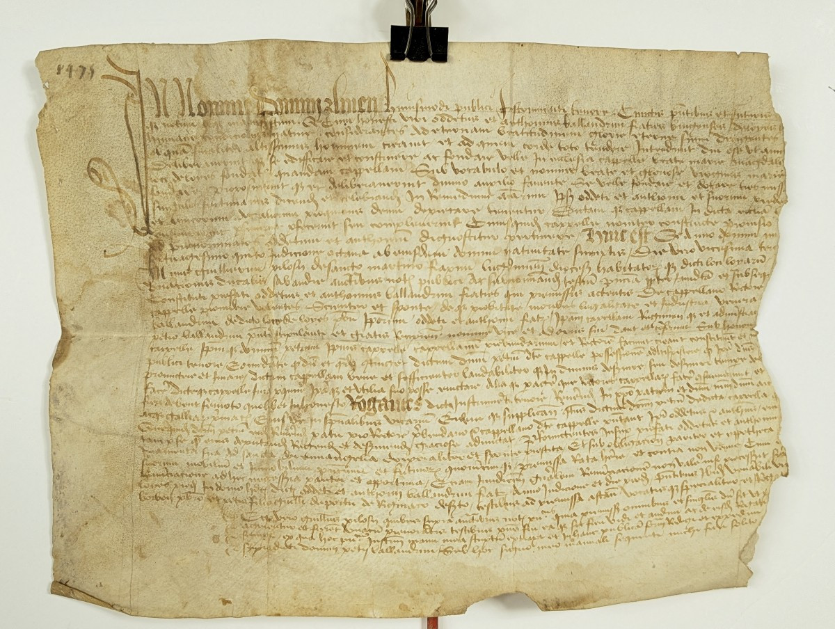 Donation Of A Chapel - Savoie 1475 - Parish Of Saint Jean De Chevelu. 