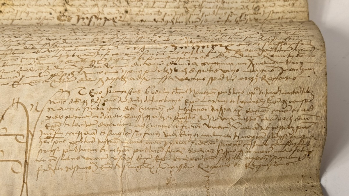 Parchemin 1518 avec dessin - rente pour Philibert de Cevins, conseiller duc de Savoie-photo-3