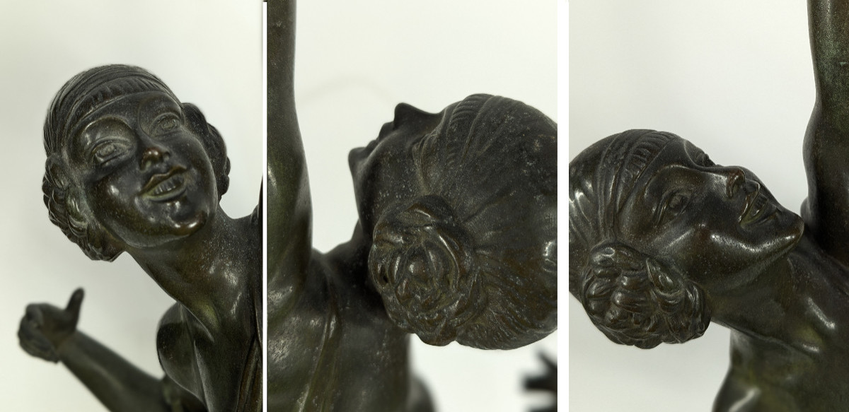 Diane - Bronze par Pierre Lefaguays circa 1925-1930 - H66,5 cm -  Susse frères fondeur #627-photo-2